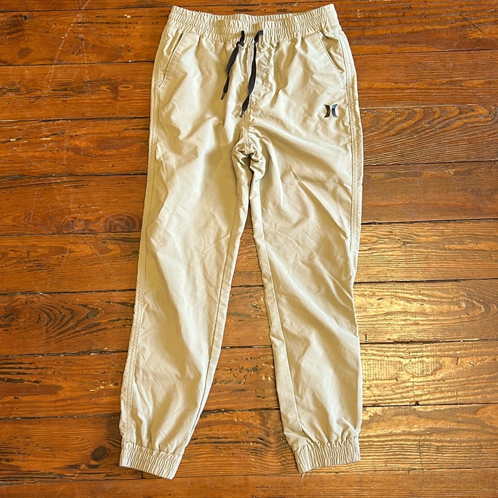 Boys Hurley khaki jogger pants, size small